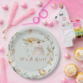 ボホベビーガールドレスコーディネート ペーパープレート (パーティー)