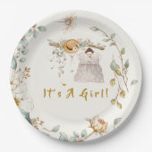 ボホベビーガールドレスコーディネート ペーパープレート (正面)