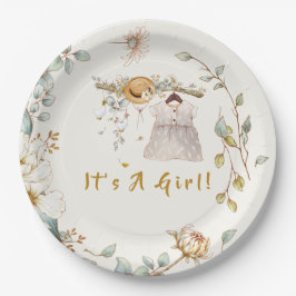 ボホベビーガールドレスコーディネート ペーパープレート