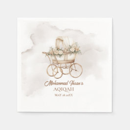 ボホベビーキャリッジアキカユニセックスムスリム生まれたばかりの スタンダードカクテルナプキン