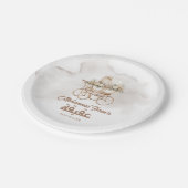 ボホベビーキャリッジアキカユニセックスムスリム生まれたばかりの ペーパープレート (アングル)