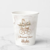 ボホベビーキャリッジアキカユニセックスムスリム生まれたばかりの 紙コップ (裏面)