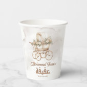 ボホベビーキャリッジアキカユニセックスムスリム生まれたばかりの 紙コップ (正面)