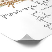 ボホベビークリブベビーシャワーマママオサバー ポスター (角)