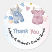 ボホベビークロトラインジェンダーお礼 ラウンドシール (正面)