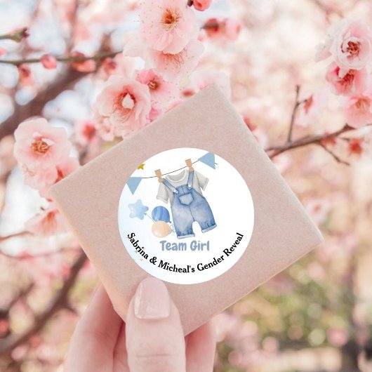 ボホベビークロトラインジェンダーがチームの少年を明かす ラウンドシール