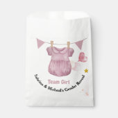 ボホベビークロトラインジェンダーがチームガールを明かす フェイバーバッグ (正面)