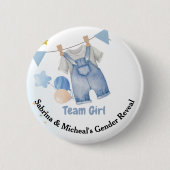 ボホベビークロトラインジェンダーがチームガールを明かす 缶バッジ (正面)