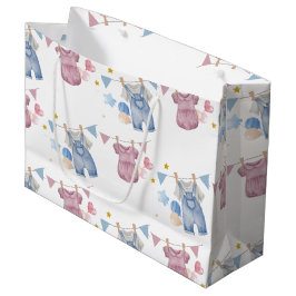 ボホベビークロトラインジェンダーの公開 ラージペーパーバッグ