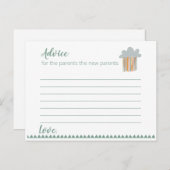 ボホベビーシャワー-アドバイスカード 案内ポストカード (正面/裏面)