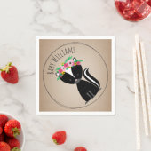 ボホベビースカンクベビーシャワーナプキンス スタンダードカクテルナプキン (インサイチュ)