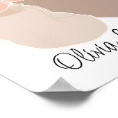 ボホベビーツインズガール&ボーイネーム子供部屋ポスター ポスター (角)