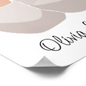 ボホベビーツインズガール&ボーイネーム子供部屋ポスター ポスター (角)