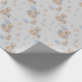 ボホベビーテディベアラッピング紙 ラッピングペーパー (角)