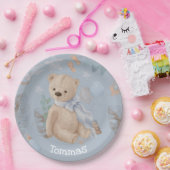 ボホベビーテディベア紙プレート ペーパープレート (パーティー)