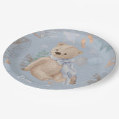 ボホベビーテディベア紙プレート ペーパープレート (アングル)