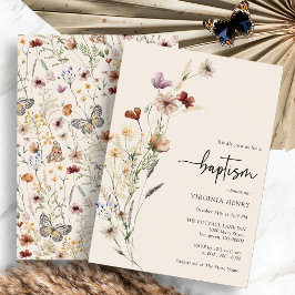 ボホベビーバプテスマ招待状 招待状