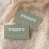 ボホベビーブロック緑の本ベビー エンクロージャーカード