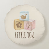 ボホベビーベージュウォーターカラートイズラウンドピロー ラウンドクッション (裏面)