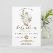 ボホベビーリトルロムパーベビーシャワー招待状 招待状 (スタンド正面)