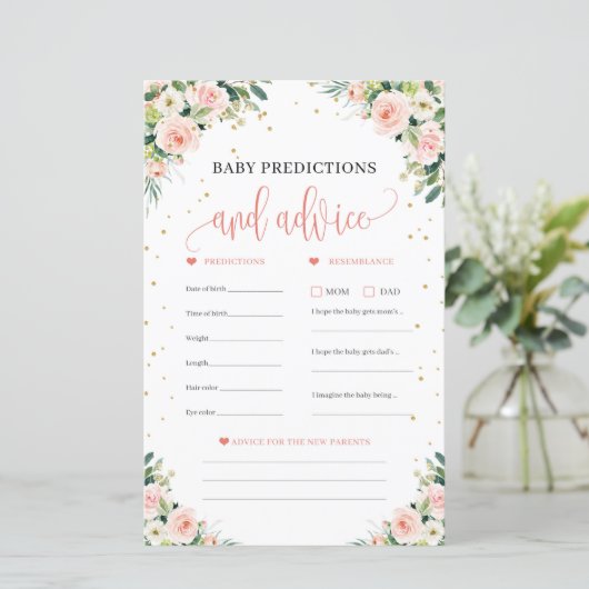 ボホベビー予測及びアドバイスゲームカード赤面 (スタンド正面)