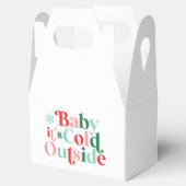 ボホベビー外は冷たいクリスマスレトロフォント フェイバーボックス (オープン)