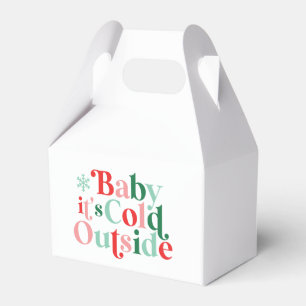 ボホベビー外は冷たいクリスマスレトロフォント フェイバーボックス