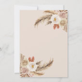 ボホベビー振りかける招待状とスイートベア 案内状 (裏面)