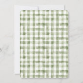 ボホベビー物干し男女兼用ライン赤ちゃんシャワー 招待状 (裏面)