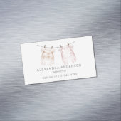 ボホベビー衣料品ウォーターカラーベビーシッター マグネット名刺 (インサイチュ)