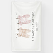 ボホベビー衣料水カラーベビーシッターのプロモーション 横断幕 (縦)