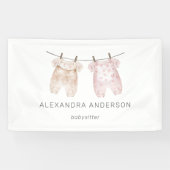 ボホベビー衣料水カラーベビーシッターのプロモーション 横断幕 (横)