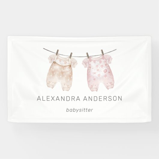 ボホベビー衣料水カラーベビーシッターのプロモーション 横断幕 (横)