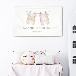 ボホベビー衣料水カラーベビーシッターのプロモーション 横断幕