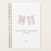 ボホベビー衣料水カラーベビーシッター プランナー手帳 (正面)