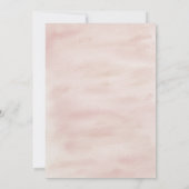 ボホベビー衣料赤面ピンクスプレッル 招待状 (裏面)