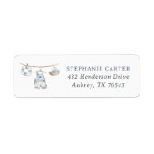 ボホベビー衣裳ボーイベビーシャワー差出人住所 ラベル (正面)