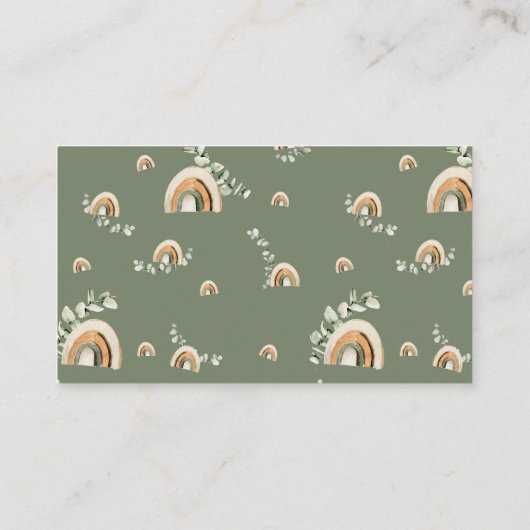 ボホベビー表示シャワーカード エンクロージャーカード (裏面)