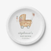 ボホベビー車用ベビーシャワー ペーパープレート (正面)