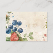 ボホベリースウィートストロベリーブライダルシャワー エンクロージャーカード (裏面)