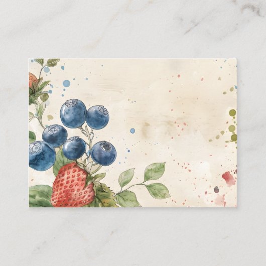 ボホベリースウィートストロベリーブライダルシャワー エンクロージャーカード (裏面)