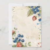 ボホベリースウィートストロベリーブライダルシャワー 招待状 (裏面)