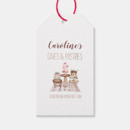 ボホベーキングベーカリーブティックカップケーキ&ペストリー ギフトタグ
