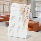 ボホベージュとミント価格表台座看板 台座サイン