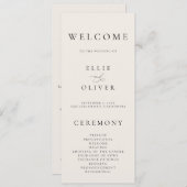 ボホベージュエレガントミニマ結婚リスト プログラム (正面/裏面)