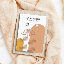 ボホベージュスタ自然ッドアモダンーリングディスプレイ 名刺