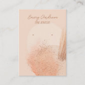 ボホベージュデザイナージュエリーイヤリングホルダーディスプレイ 名刺 (正面)