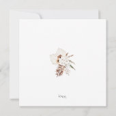 ボホベージュパンパスグラスオーキッド結婚ズありがとう (裏面)