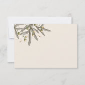 ボホベージュボタニカル結婚ズ詳細 ノートカード (裏面)