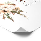 ボホベージュムーンベビーシャワーベビーは甘い ポスター (角)